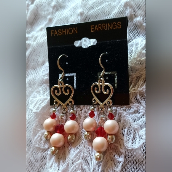 Handmade Valentine Earrings - Picture 2 of 2